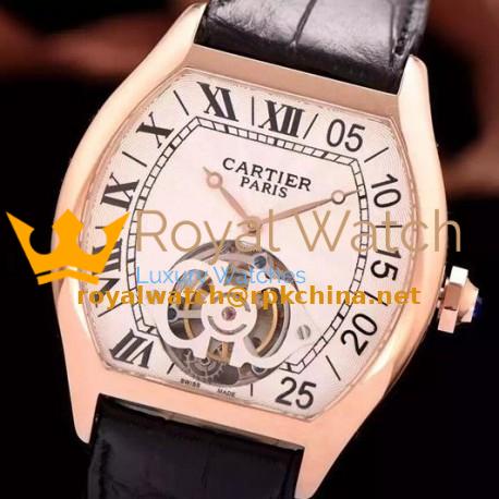Replica Cartier tortue RG/LE Swiss Real Tourbillon