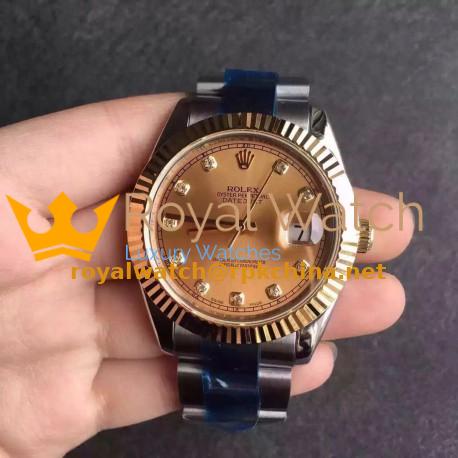 Replica Rolex Datejust II 116333 41MM Stainless Steel & Yellow Gold Champagne Dial Swiss 2836-2