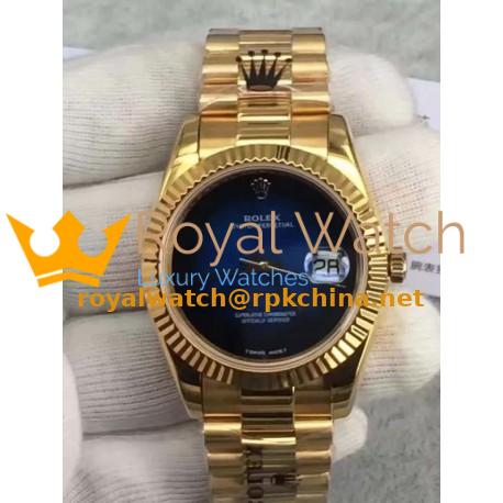 Replica Rolex Datejust 41 Lapis Lazuli Yellow Gold Blue Dial Swiss 3255