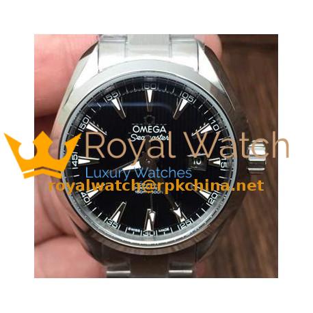 Replica Omega Aqua Terra Lady 34MM Stainless Steel Black Dial Swiss 8520