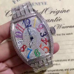 Cintre Curvex Color Dreams FM 5850 SC D CD SUNSET OG SS&Diamonds Diamonds & Color Dial Swiss