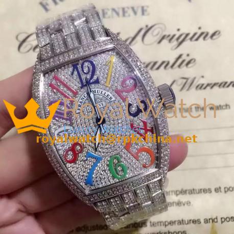 Replica Franck Muller Cintre Curvex Color Dreams FM 5850 SC D CD SUNSET OG Stainless Steel&Diamonds Diamonds & Color Dial Swiss