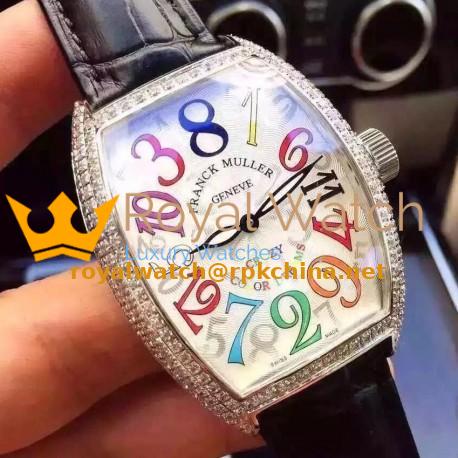 Replica Franck Muller Crazy Color Dreams FM 8880 CH COL DRM Stainless Steel White Dial Swiss 2824-2