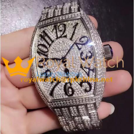 Replica Franck Muller Casablanca FM 8880 SC DT D6 CD OG Stainless Steel & Diamonds Diamonds Dial Swiss 2836-2