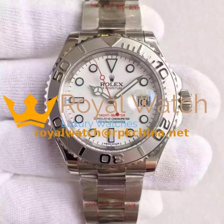 Replica Rolex Yacht-Master 40 116622 JF Stainless Steel White Dial Swiss 2836-2