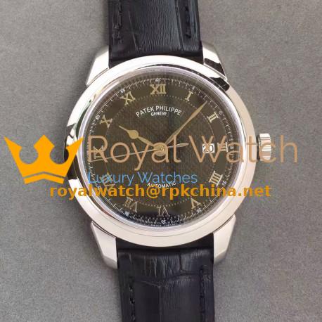 Replica Patek Philippe Calatrava 5296 Stainless Steel Black Dial Swiss 324SC