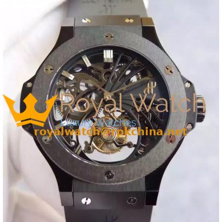 Replica Hublot Big Bang Skeleton Tourbillon Ceramic Skeleton Dial Swiss Tourbillon