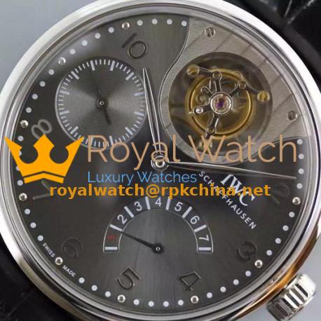 Replica IWC Portuguese Tourbillon Mystery IW504207 Stainless Steel Anthracite Dial Swiss 50900