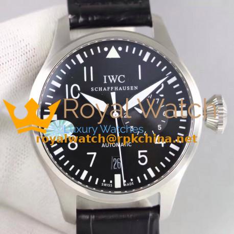 Replica IWC Big Pilot IW500912 2017 ZF Stainless Steel Black & Red Dial Swiss 51111