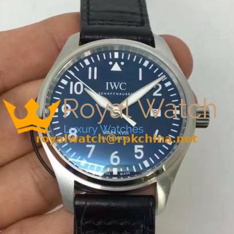 Replica IWC Pilot Mark XVIII Le Petit Prince IW327004 2017 MK Stainless Steel Blue Dial Swiss 2892
