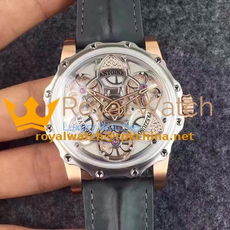 Replica Antoine Preziuso Tourbillon of Tourbillons Rose Gold & Diamonds Silver & Diamonds Dial AFP-TTR-3X