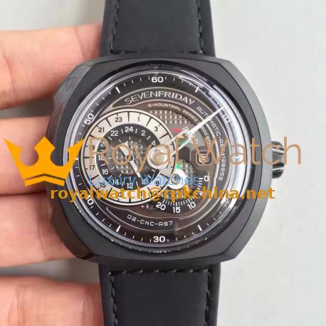Replica SevenFriday Q-Series Q3/01 PVD Black Dial Miyota 8219