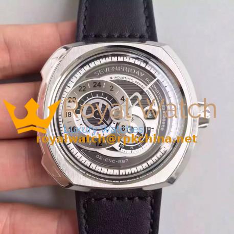 Replica SevenFriday Q-Series Q1/01 Stainless Steel Gray Dial Miyota 8219