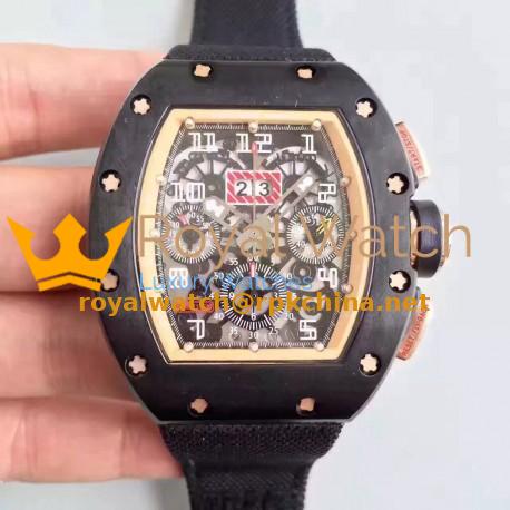 Replica Richard Mille RM011-FM Ceramic Yellow Skeleton Dial Swiss 7750