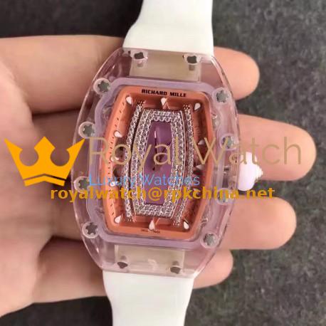 Replica Richard Mille RM07 Ladies Sapphire Orange & Diamonds Dial M6T51