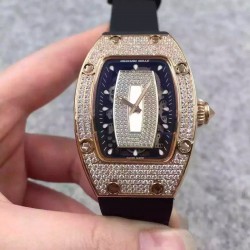RM07 Ladies RG & Diamonds Black & Diamonds Dial M6T51