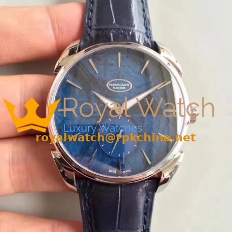 Replica Parmigiani Fleurier Tonda 1950 PFC267-1000600-HA3141 Stainless Steel Meteorite Blue Dial Swiss PF701