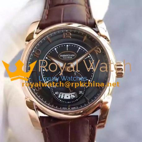 Replica Parmigiani Fleurier Kalpa Tonda PF012506 Rose Gold Black Dial Swiss PF331