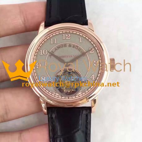 Replica A. Lange & Sohne 1815 Tourbillon 730.032 LH Rose Gold Grey Dial Swiss L102.1