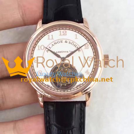 Replica A. Lange & Sohne 1815 Tourbillon 730.032 LH Rose Gold White Dial Swiss L102.1