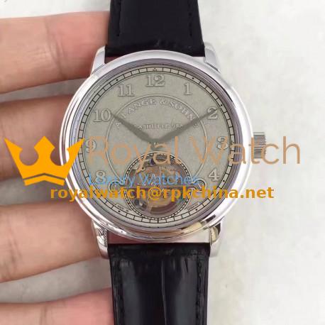 Replica A. Lange & Sohne 1815 Tourbillon 730.032 LH Stainless Steel Grey Dial Swiss L102.1