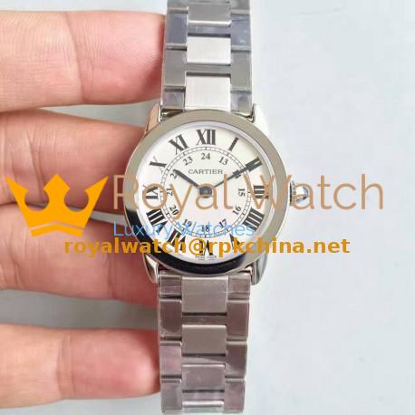 Replica Ronde Solo De Cartier Ladies W6701004 29MM K11 Stainless Steel White Dial Swiss Quartz
