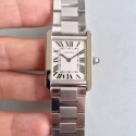 Replica Cartier Tank Solo Ladies W5200013 24MM x 31MM TW Stainless Steel White Dial Swiss Quartz