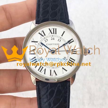 Replica Ronde Solo De Cartier W6701010 42MM UT Stainless Steel White Dial Swiss 2892
