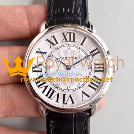 Replica Ronde Luis Cartier W6801004 42MM UT Stainless Steel Silver Dial Swiss 430MC
