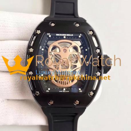 Replica Richard Mille RM052 SF PVD Gold Skull Dial Swiss M6T51