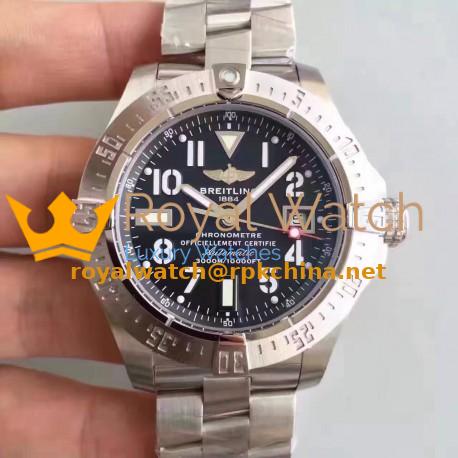Replica Breitling Avenger II Seawolf A1733110/BC31/169A N Stainless Steel Black Dial Swiss 2836-2
