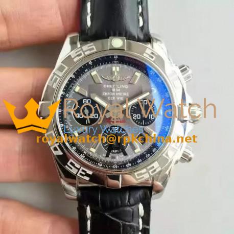 Replica Breitling Chronomat 44 AB011012/F546/435X/A20BA.1 N Stainless Steel Anthracite Dial Swiss 7750
