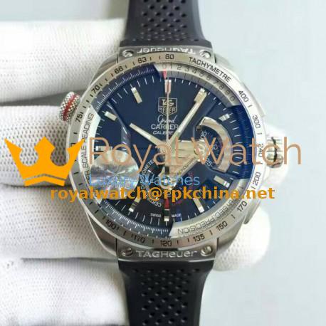 Replica Tag Heuer Grand Carrera Calibre 36 RS Chronograph CAV5115.FT6019 V6 Stainless Steel Black Dial Swiss 7750
