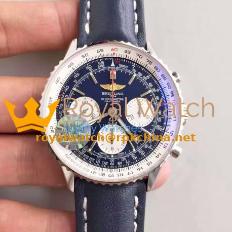 Replica Breitling Navitimer 01 AB012012/BB01/437X/A20BA.1 JF Stainless Steel Blue Dial Swiss 7750