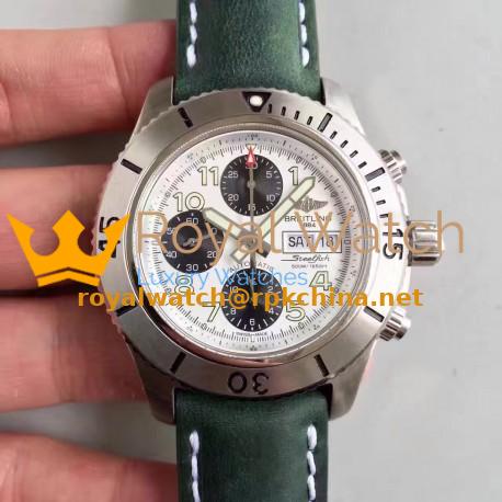Replica Breitling Superocean Chronograph Steelfish A13341C3/G782/189X/A20BASA.1 N Stainless Steel White Dial Swiss 7750