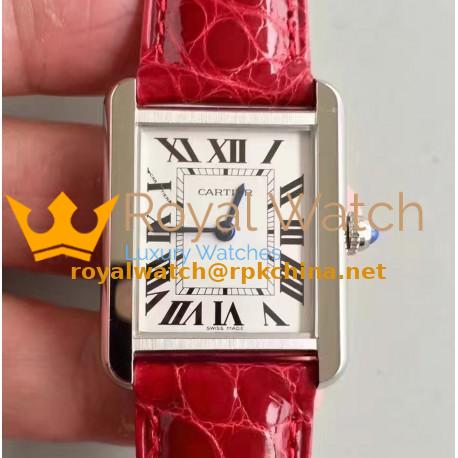Replica Cartier Tank Solo Ladies W5200003 27MM x 34MM TW Stainless Steel White Dial Swiss Quartz