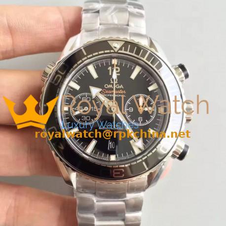 Replica Omega Seamaster Planet Ocean 600M Chronograph 232.30.46.51.01.001 JH Stainless Steel Black Dial Swiss 9900