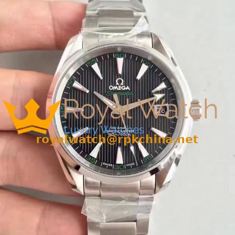 Replica Omega Seamaster Aqua Terra 150M Master Golf Edition 231.10.42.21.01.001 KW Stainless Steel Black Dial Swiss 8500