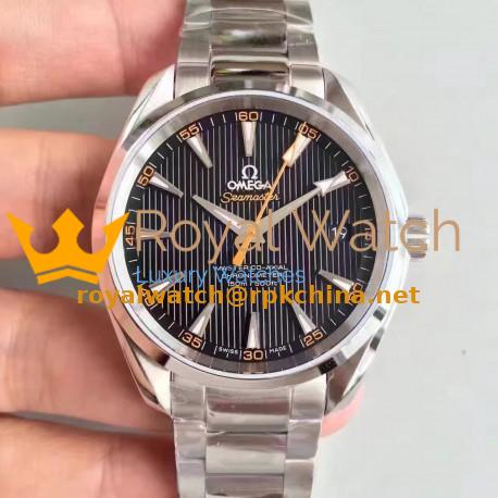 Replica Omega Seamaster Aqua Terra 150M Master Co-Axial 231.12.42.21.01.002 KW Stainless Steel Black Dial Swiss 8500