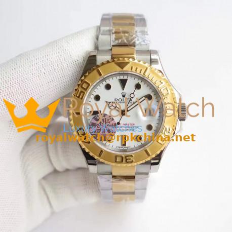 Replica Rolex Yacht-Master 40 116622 JF Stainless Steel & Yellow Gold White Dial Swiss 3135