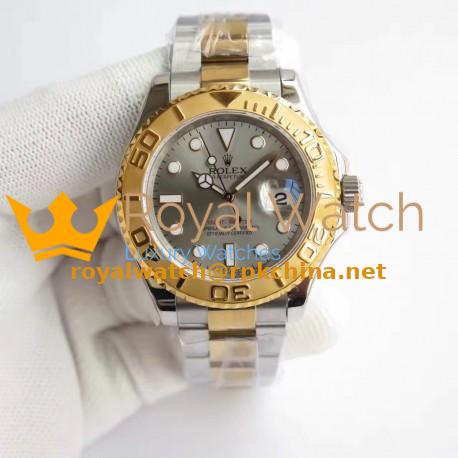 Replica Rolex Yacht-Master 40 116622 JF Stainless Steel & Yellow Gold Anthracite Dial Swiss 3135