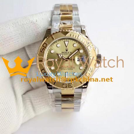 Replica Rolex Yacht-Master 40 116622 JF Stainless Steel & Yellow Gold Champagne Dial Swiss 3135