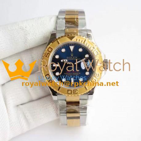 Replica Rolex Yacht-Master 40 116622 JF Stainless Steel & Yellow Gold Blue Dial Swiss 3135