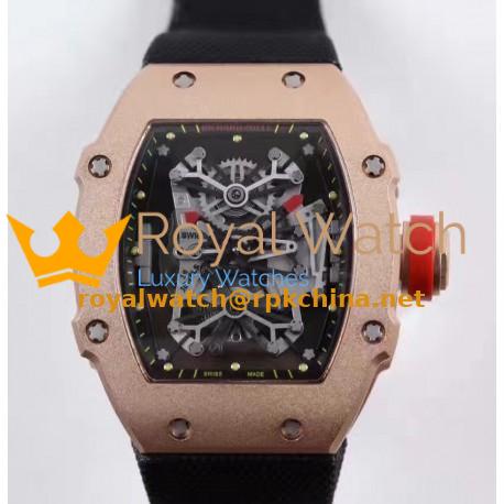 Replica Richard Mille RM27-01 Rafael Nadal Rose Gold Black Dial M9015