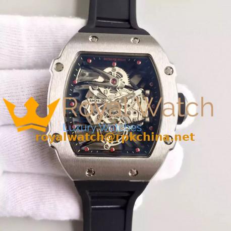 Replica Richard Mille RM27-02 Stainless Steel Black & Skeleton Dial M9015