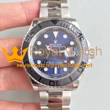 Replica Rolex Yacht-Master 40 116622 EW Stainless Steel Blue Dial Swiss 3135