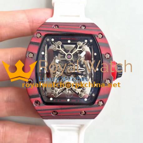Replica Richard Mille RM50-27-01 NTPT KV Red Forged Carbon Black & Skeleton Dial M9015