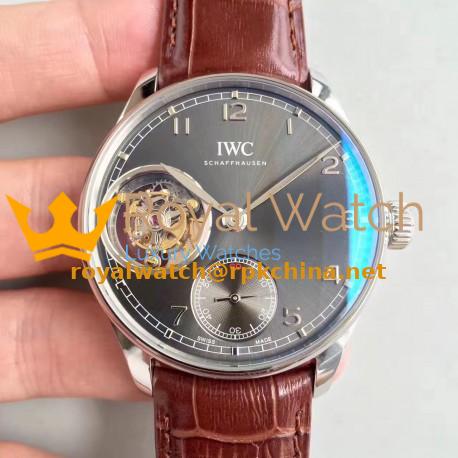 Replica IWC Portugieser Tourbillon IW546301 AZ Stainless Steel Anthracite Dial Swiss Caliber 65192