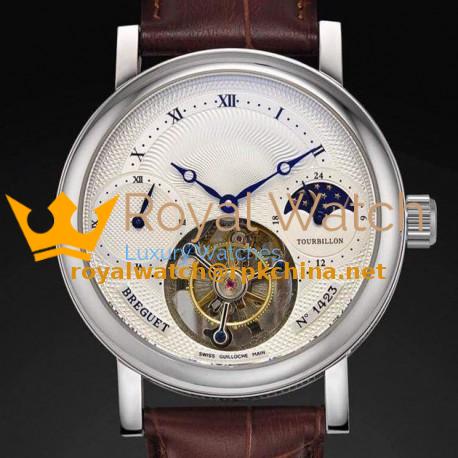 Replica Breguet Grand Complication Moonphase Stainless Steel Swiss Tourbillon
