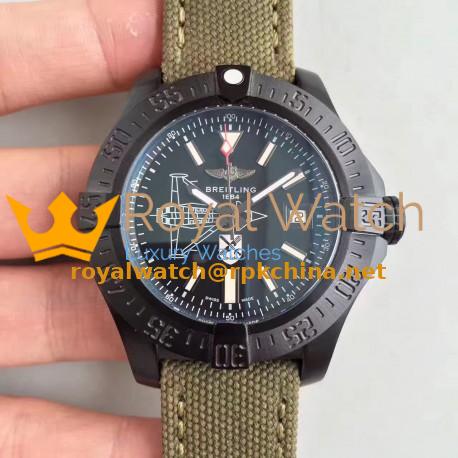 Replica Breitling Avenger II Seawolf Boelcke M173316Y/BE72 GF PVD Black Dial Swiss 2824-2